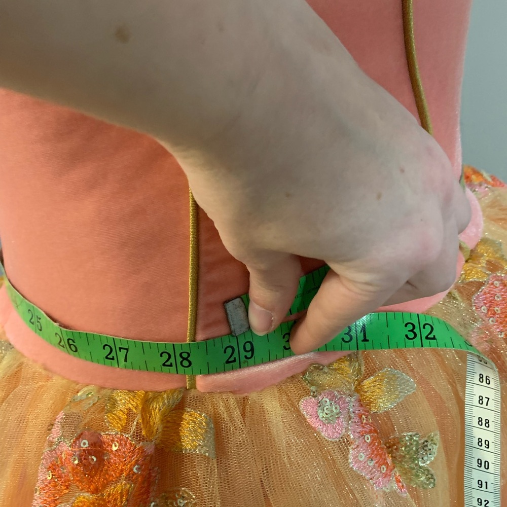 Charming Pink and Orange Dance Costume - Picture 9 of 11